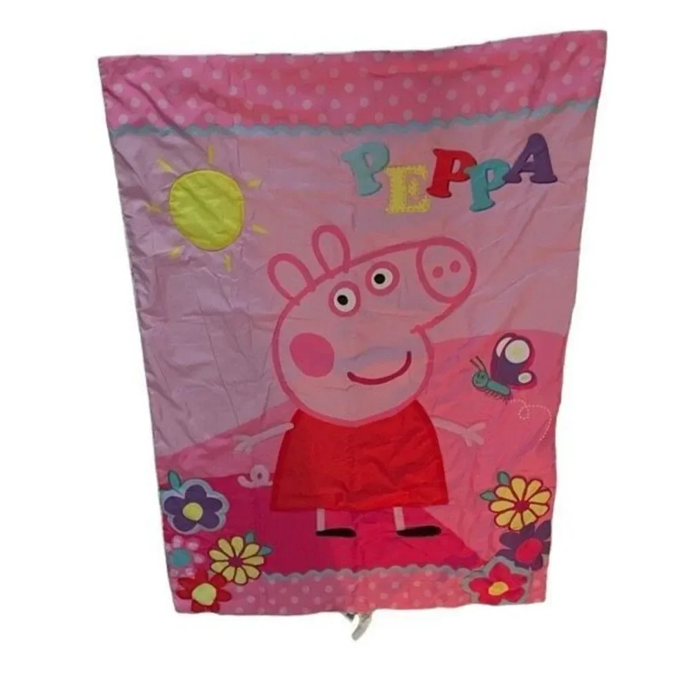 Pepper Pig Girls Toddlers Crib‎ Bedding Blanket Flat & Fitted Sheets Pink Floral